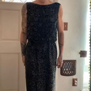 Size 10 Black sequin cocktail dress